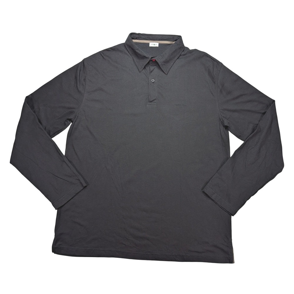 Zimmerli SWISS Air First Class Pajama Polo Mens XL Gray Organic Cotton